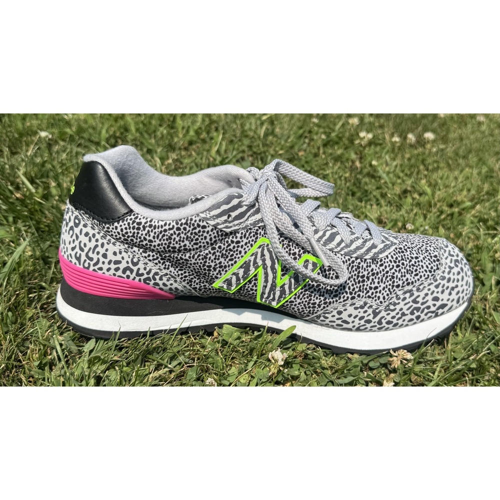 New Balance 515 Womens Gray Leopard Animal Print Sneakers WL515AN3 Size 10 - Picture 9 of 14